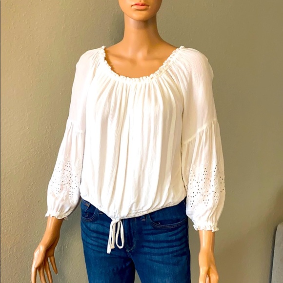 hollister peasant top